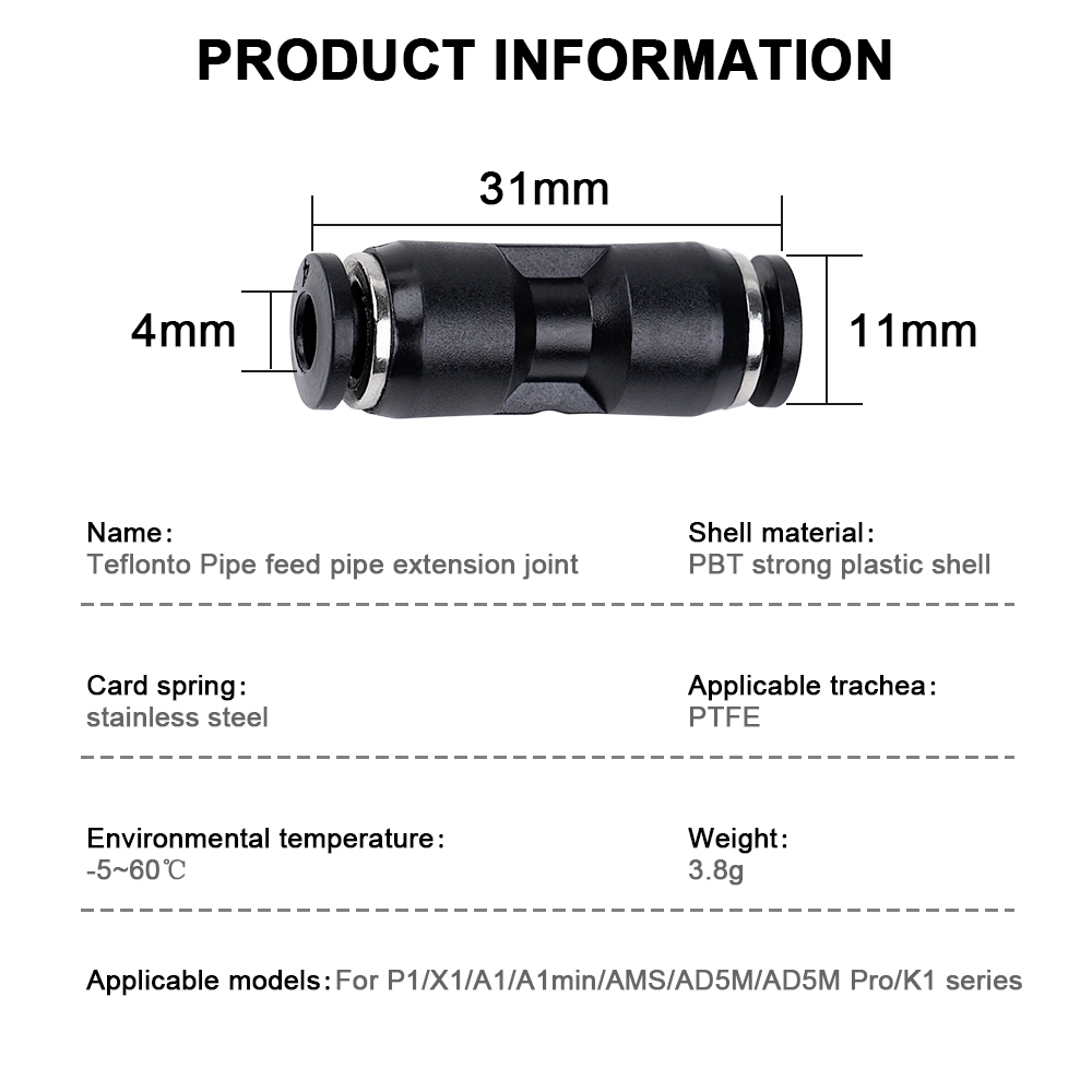 For Bambu Lab X1 X1C X1E P1P P - Ptfe Tape Thread review and price