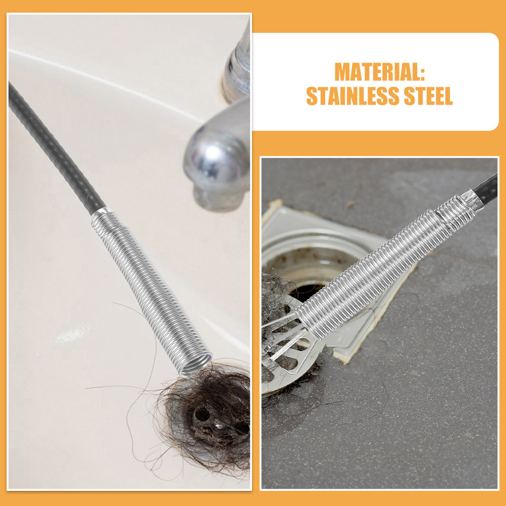 2Pcs Household Four-Claw Pipe  - Drain Snake Flexible review and price