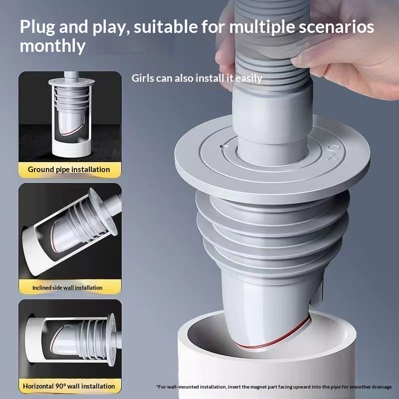 &Bathroom Sewer Seal Ring Anti - Drain Pipe Clip review and price