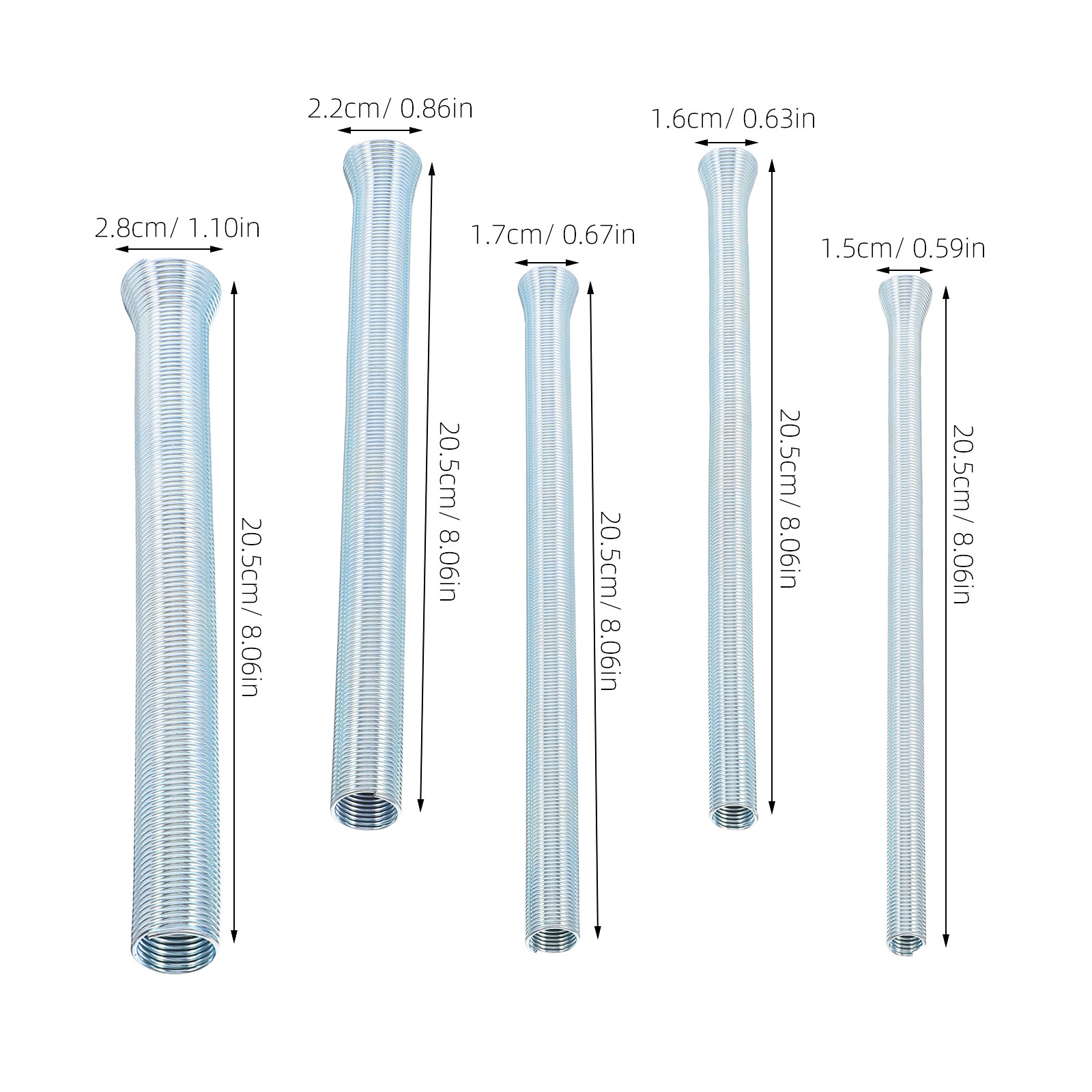5Pcs Spring Tubing Bender Kit  - Pipe Bending Spring review and price