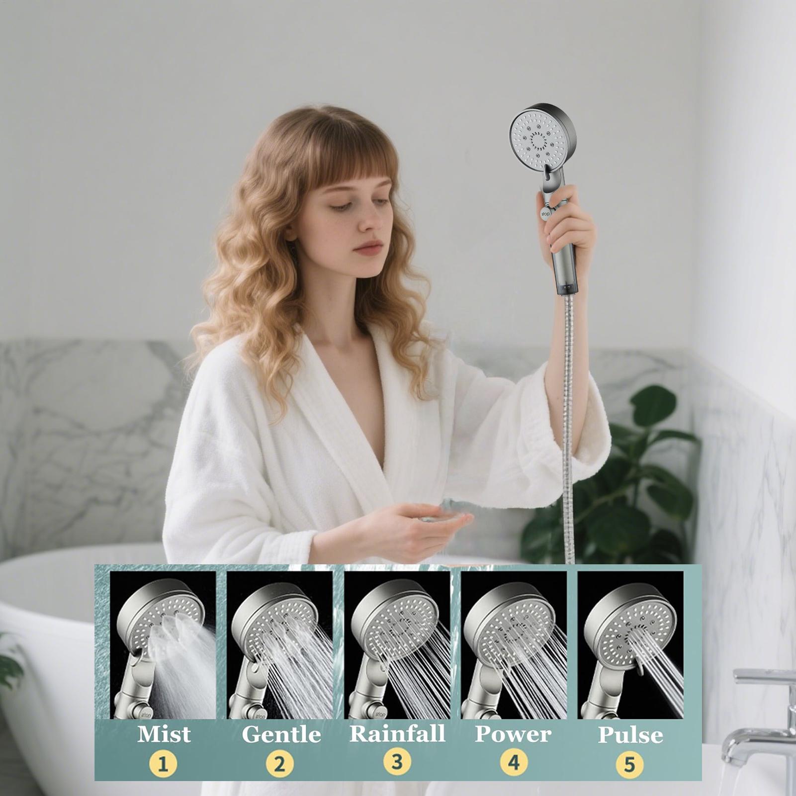 New Shower Head 5 Modes Filter - Silicone Tap Washer review and price